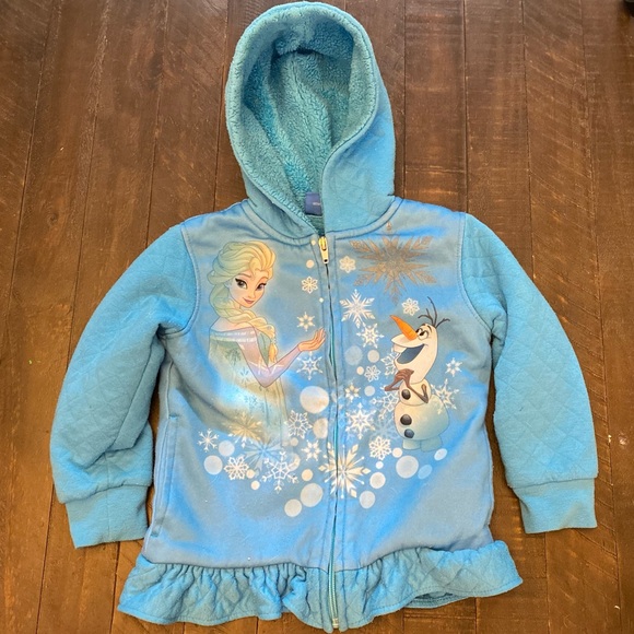 Disney Jackets & Coats Disneys Frozen Zipup Hooded Jacket Frozen